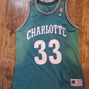 Charlotte Hornets Champion Alonzo Morning Jersey